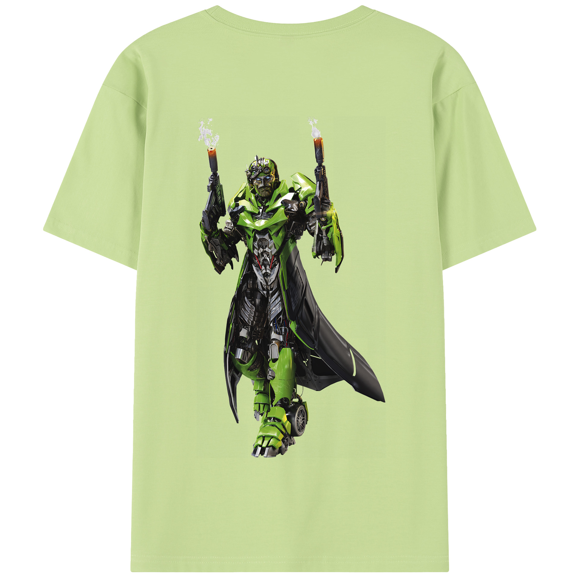 （画像用） Transformers トランスフォーマー 綿100％半袖Tシャツ（背面プリント）